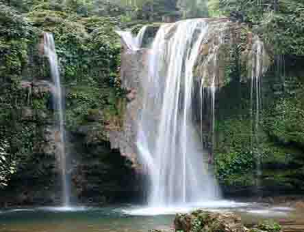 Corbett Falls in Jim Corbett